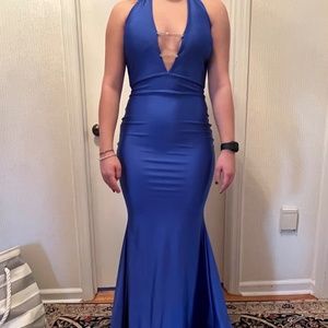 Royal blue Mermaid Style Formal / Prom Dress